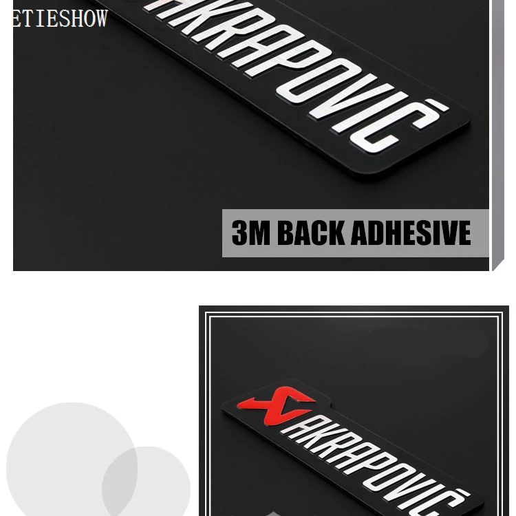 3M adhesive akrapovic badge