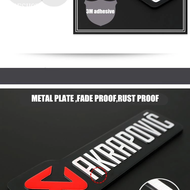 Akrapovic alumimum badge