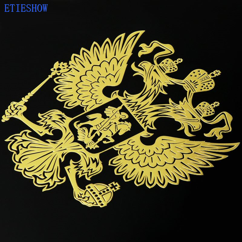 Russian Federation Eagle Emblem Nickel Metal Stickers Decals_副本