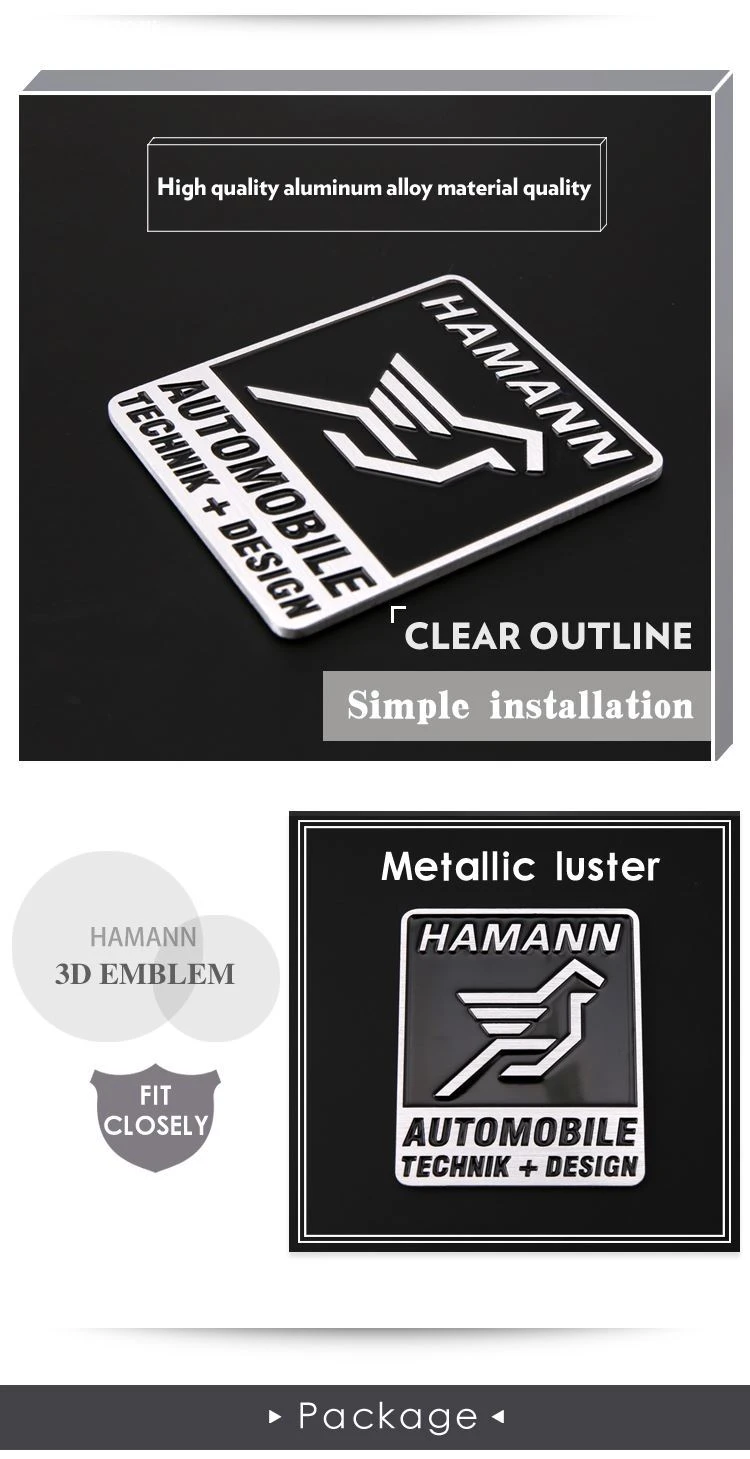 Hamann metal emblems