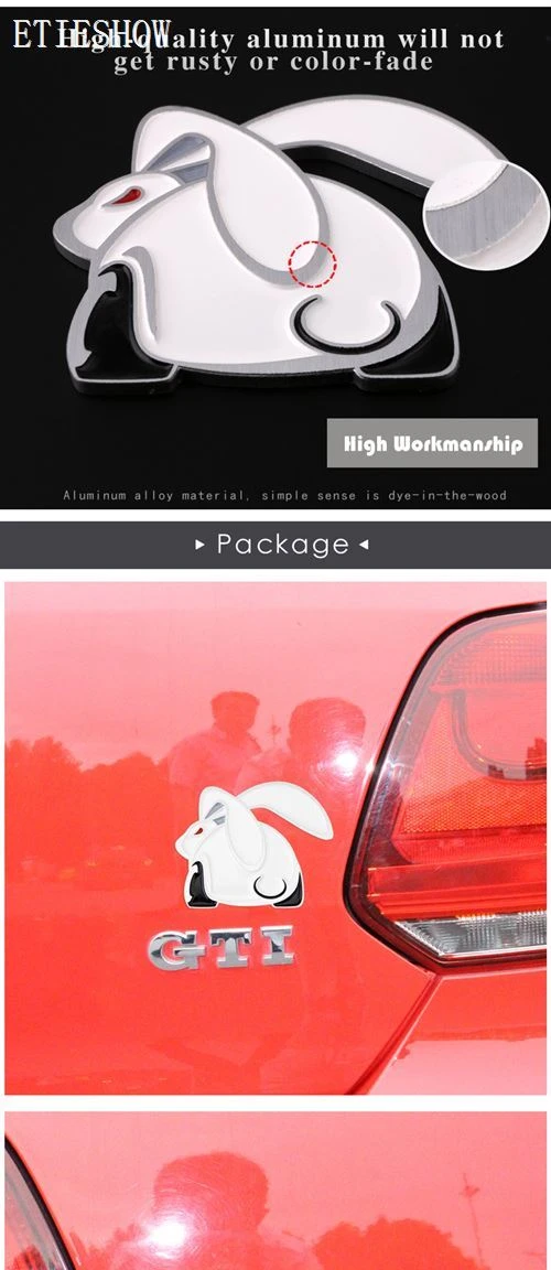 GTI rabbit emblem sticker