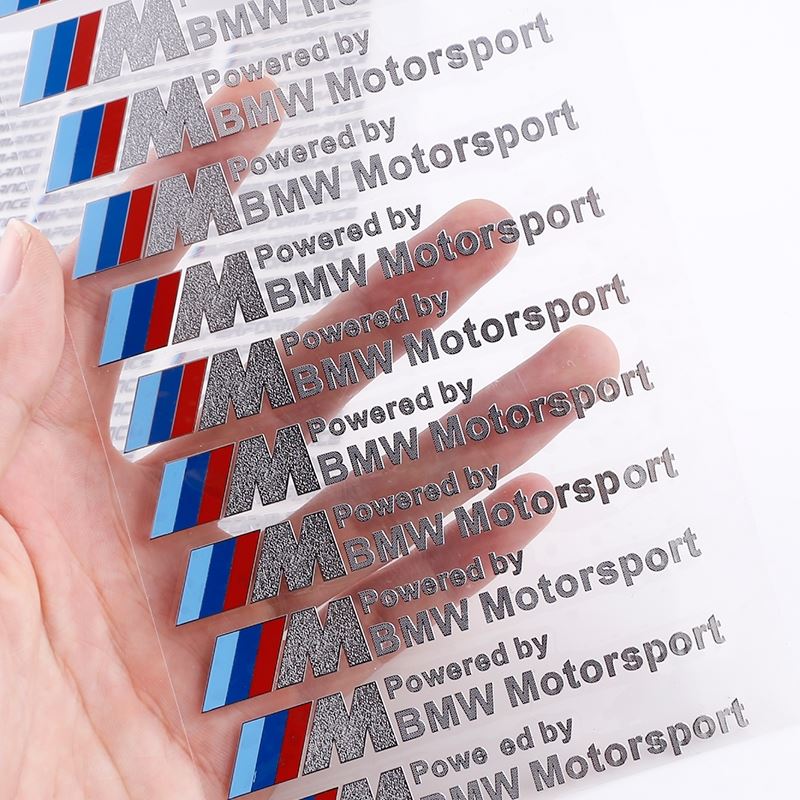 bmw metal sticker