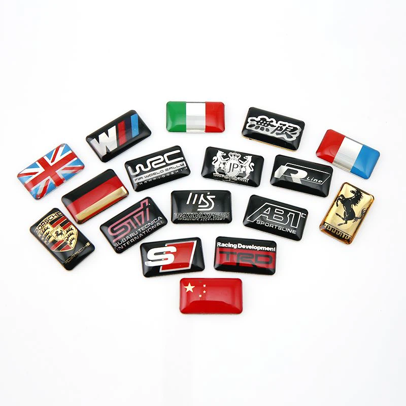 resin logo metal badge