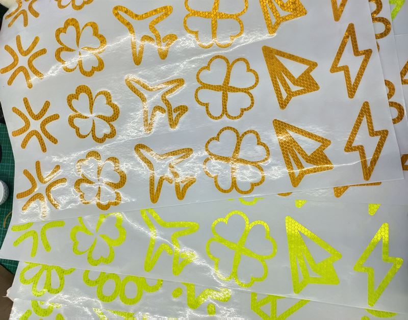 honeycomb reflective stickers