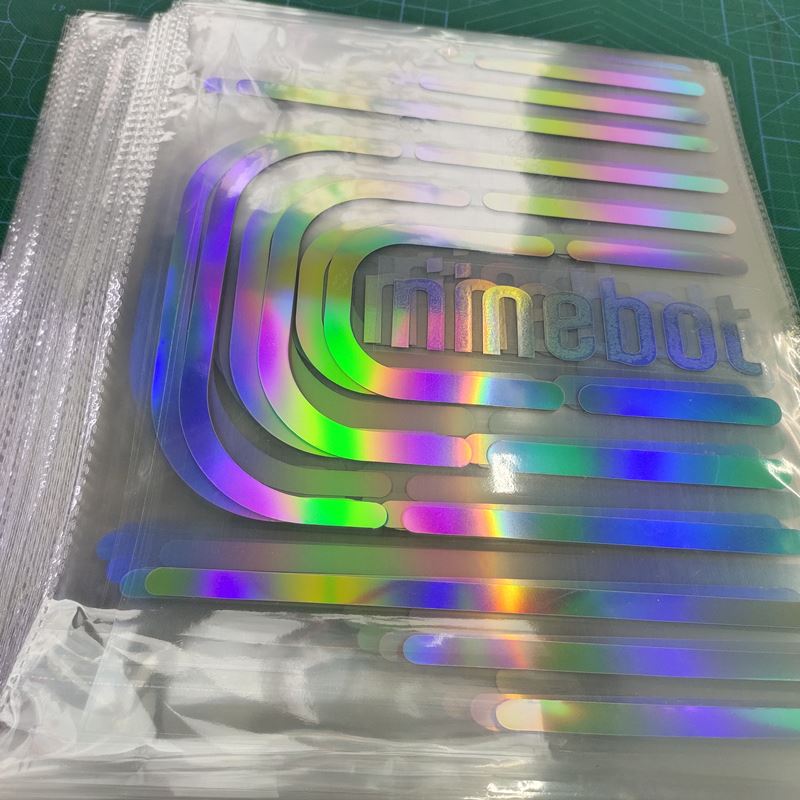 hologram die cut sticker