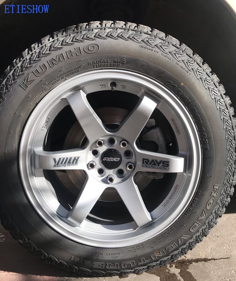 volk racing wheel stickers