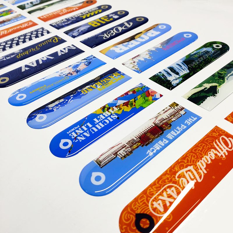 epoxy resin doming sticker