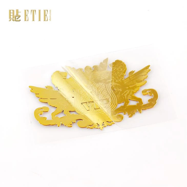 Custom Logo Electroform Nickel Metal Sticker with Glue