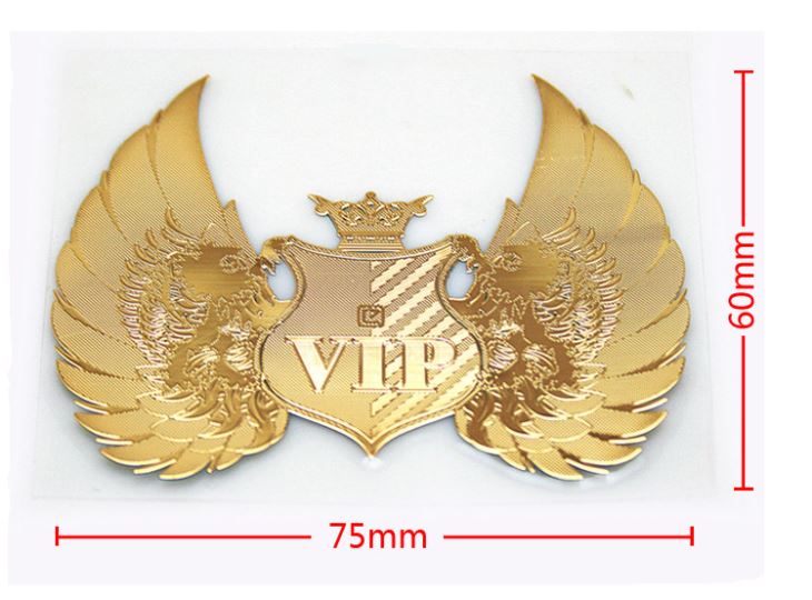 Custom Electroforming Sticker Metal Adhesive Nickel Stickers