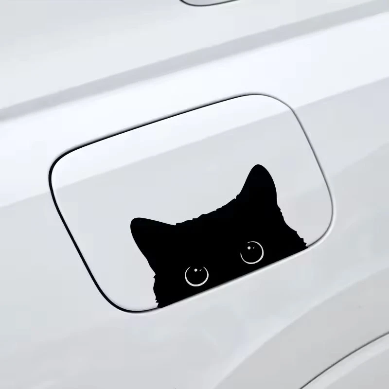 Cute Cat Peeking Sticker For Car Accessories