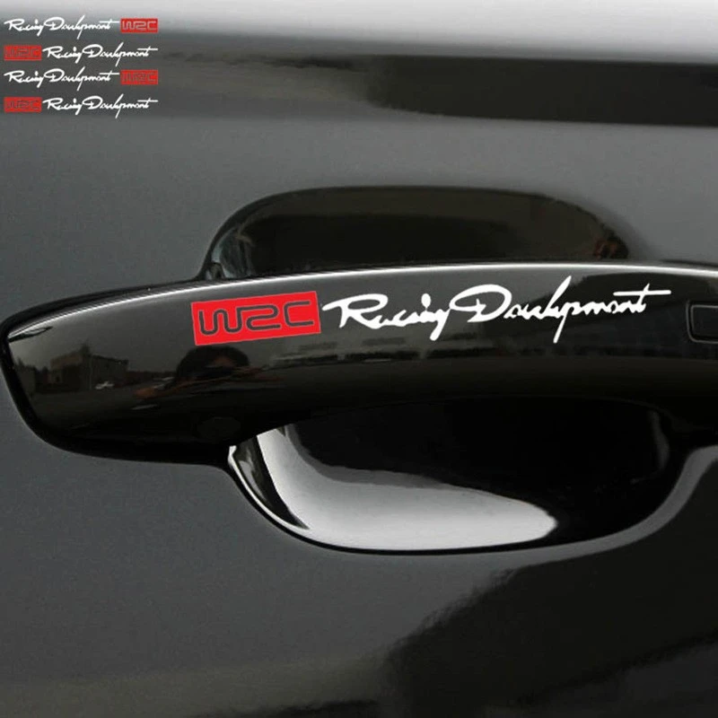 Car Handle Sticker Rally Development Letters