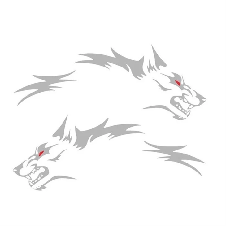 King Wolf Style Car Decal Sticker
