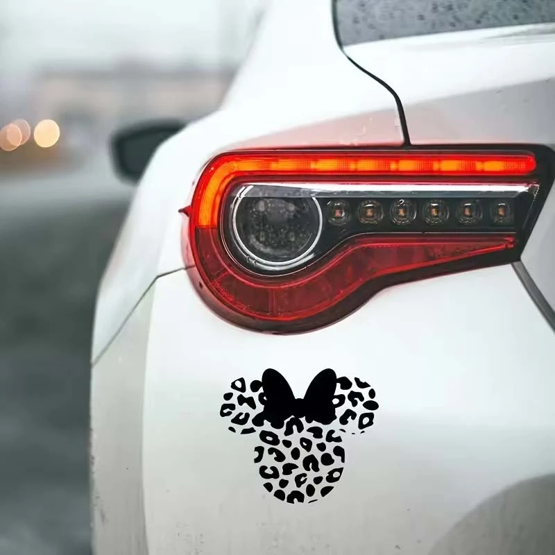 Disne Minnie Head Vinyl Sticker For Girl Car