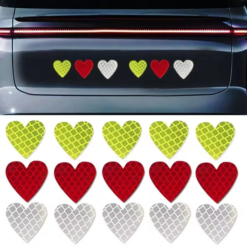 Heart Shape Reflective Car Stickers