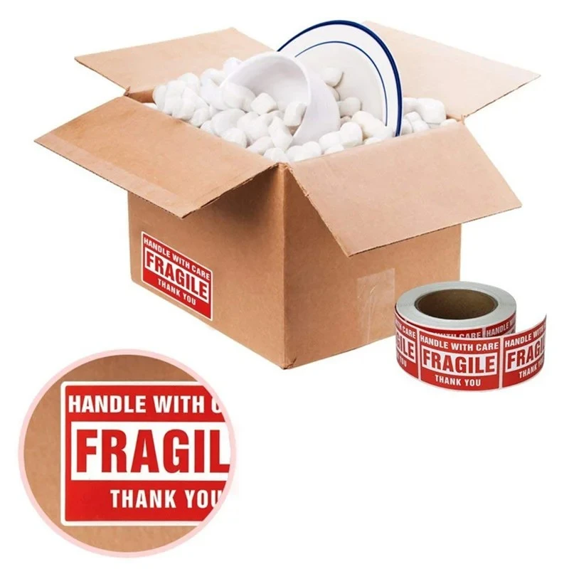 1000/500PCS English Fragile Stickers best