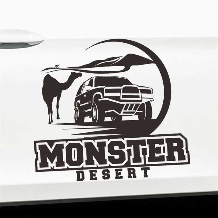 Car Decal Sticker Desert Cross Style