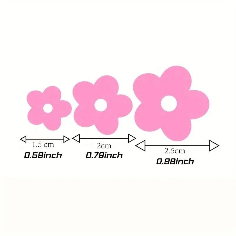 12pcs Colorful Flowers Decoration Vinyl Decals