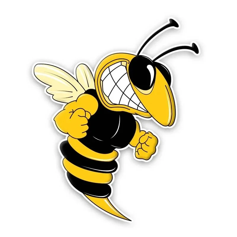 13cm A Ferocious Bee Stickers On Car