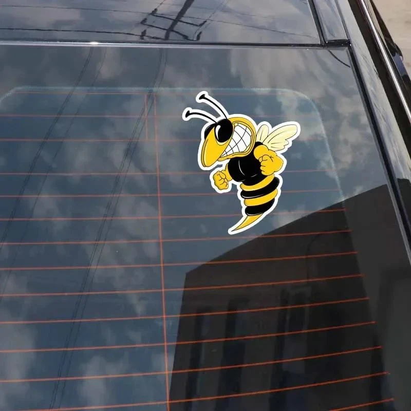 13cm A Ferocious Bee Stickers On Car factory