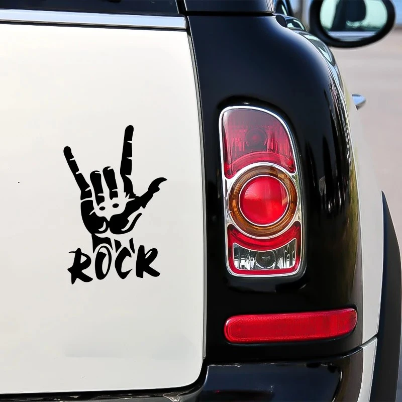 Three Ratels Rock Finger Funny Car Stickers best