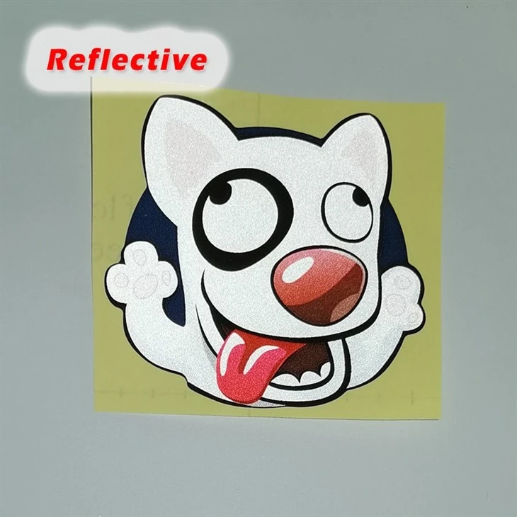 Car Reflector Sticker Dog Cat Pattern