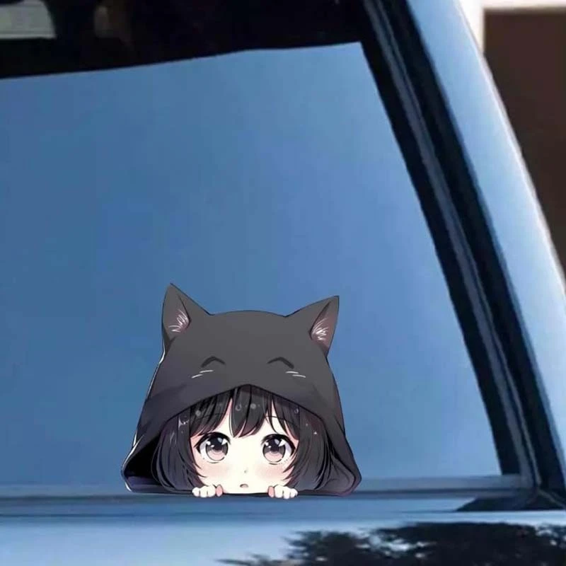 Anime Girl Window Sticker