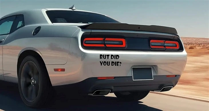 But Did You Die Egpull Decal