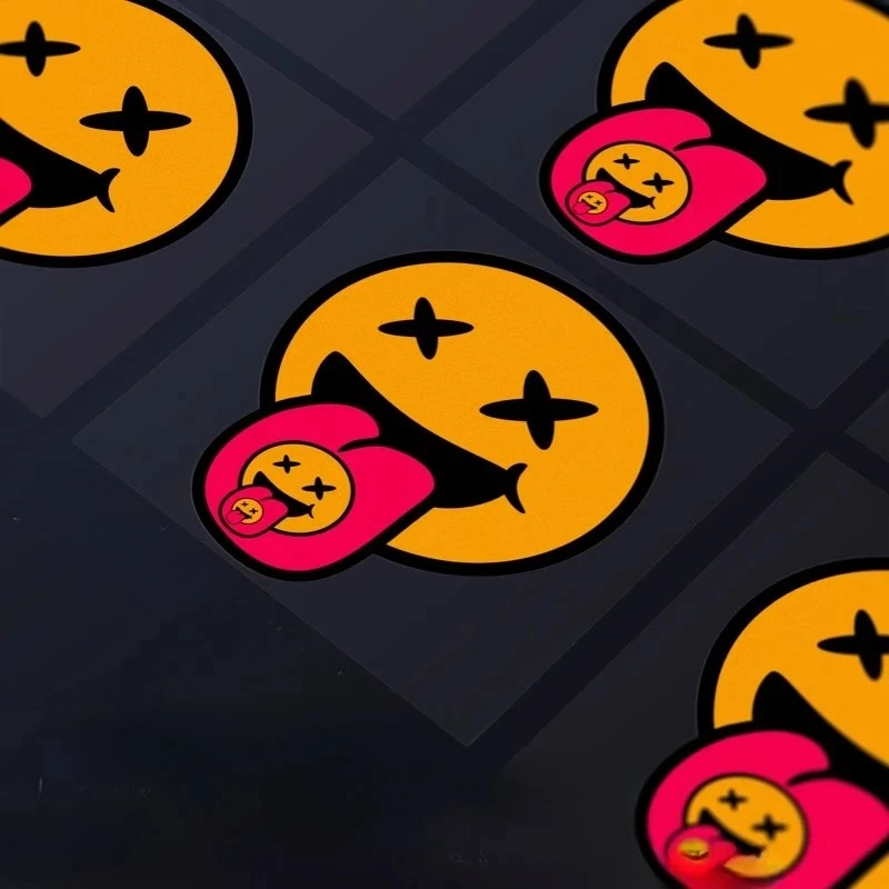 1PC Creative Smiley Face Motorcycle Stickers high quality