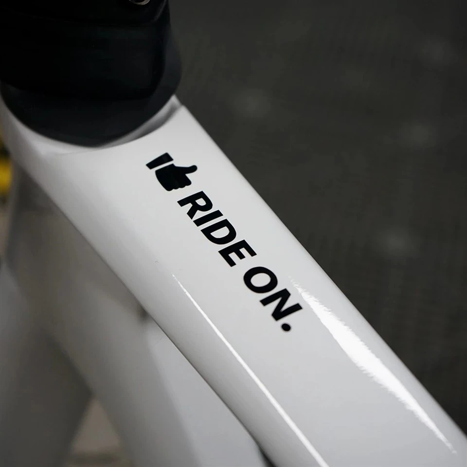 1PC RIDE ON Road Bicycle Frame Stickers