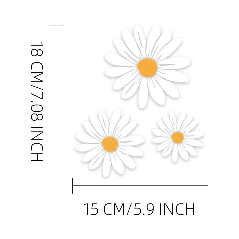 1PC Smiley Flower Motorcycle Sticker Vinyl Decal price