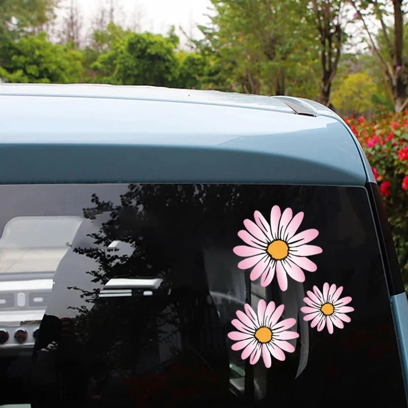 1PC Smiley Flower Motorcycle Sticker Vinyl Decal suppliers