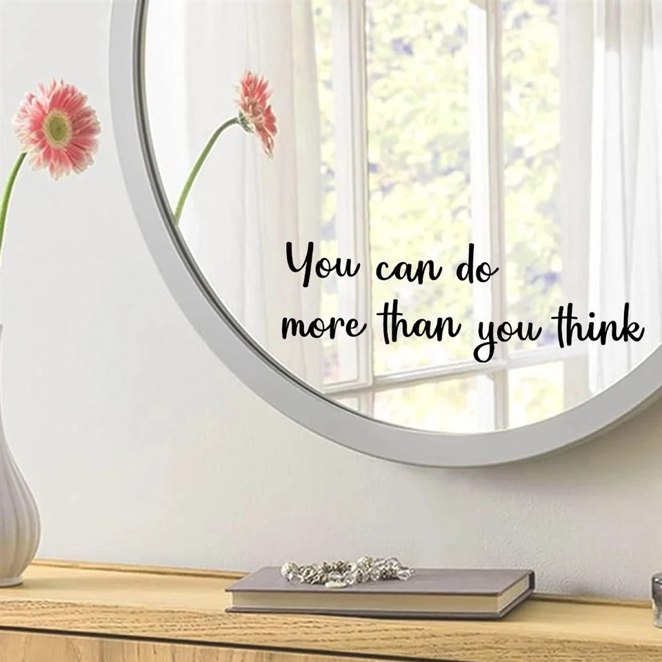 1pcs Inspirational Encouraging Quotes PVC Mirror Stickers suppliers