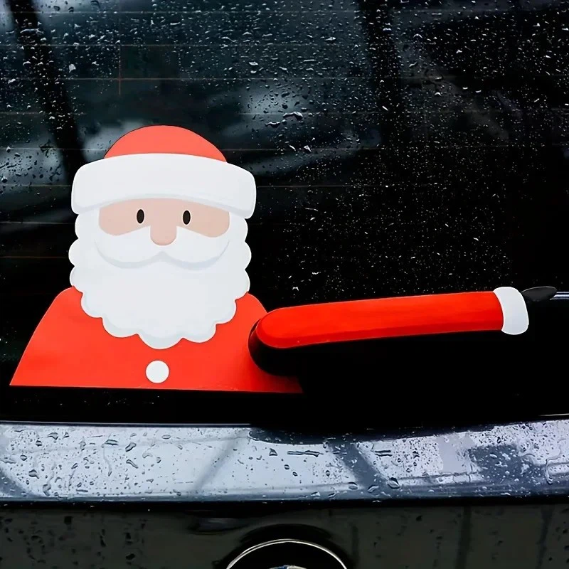 1pcs Santa Car Rear Window Sticker For Glass
