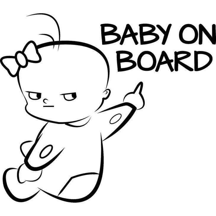 Car Sticker Baby On Board