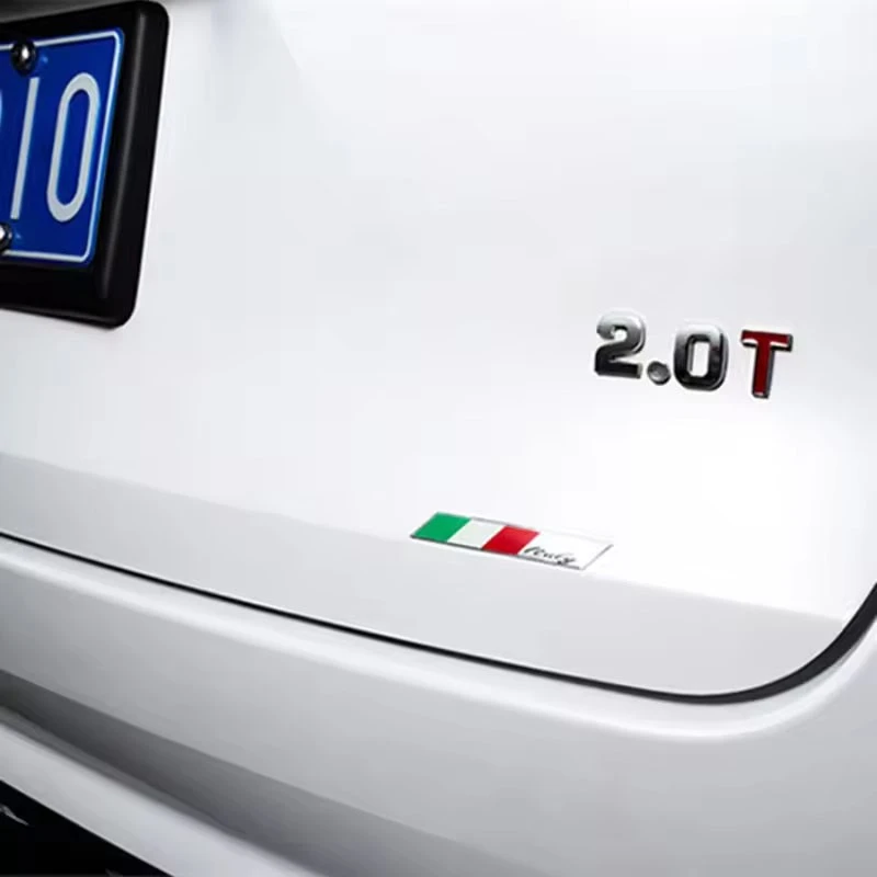Metal Italy Flag Emblem Badge