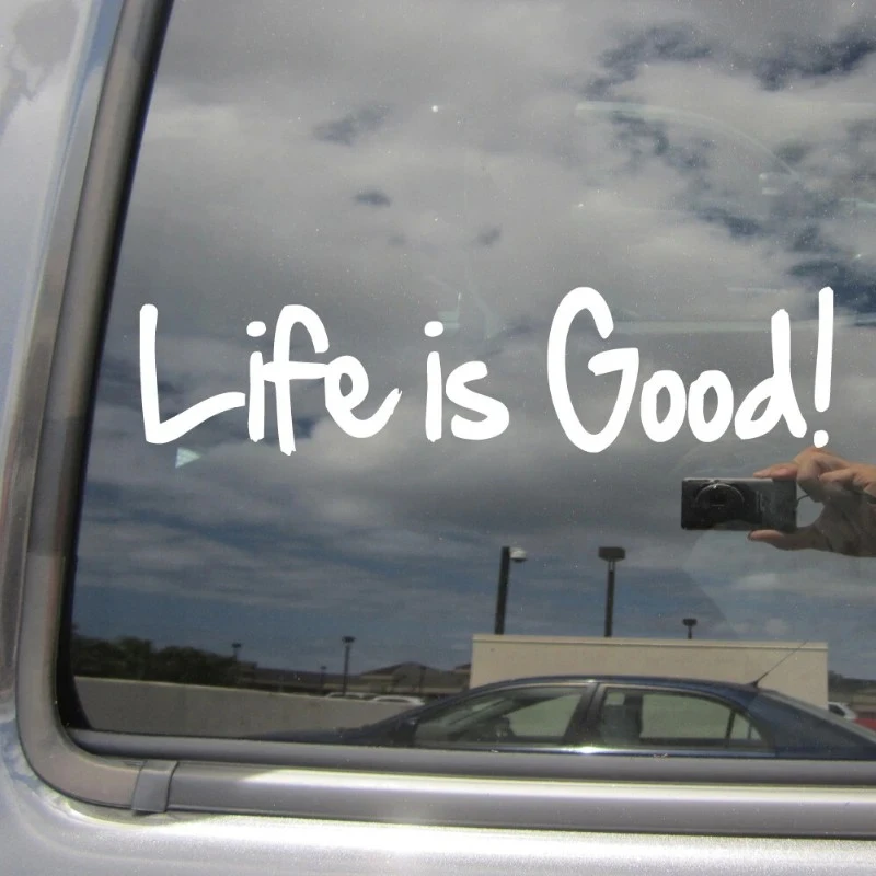 Life Is Good Car Bumper Window Vinyl Decal Sticker