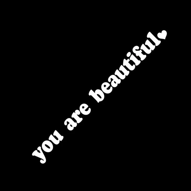 Car Sticker Vinyl You Are Beautiful