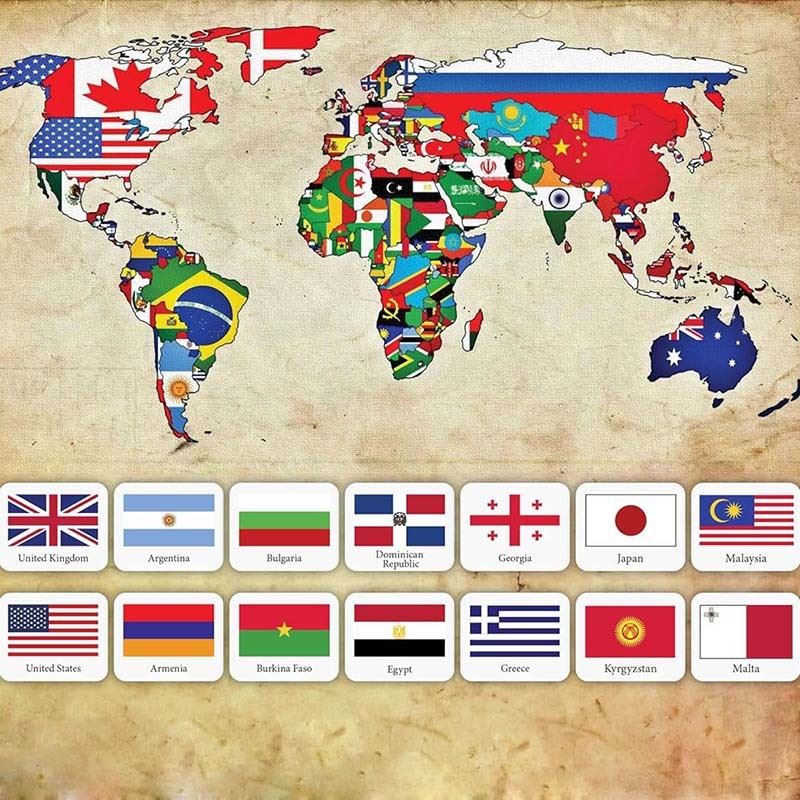 Students National Flag Decal