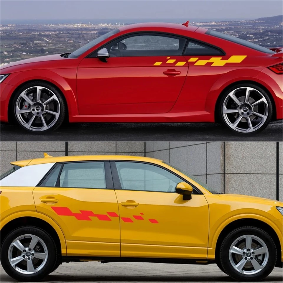 Universal Car Door Side Lattice Graphics Sticker