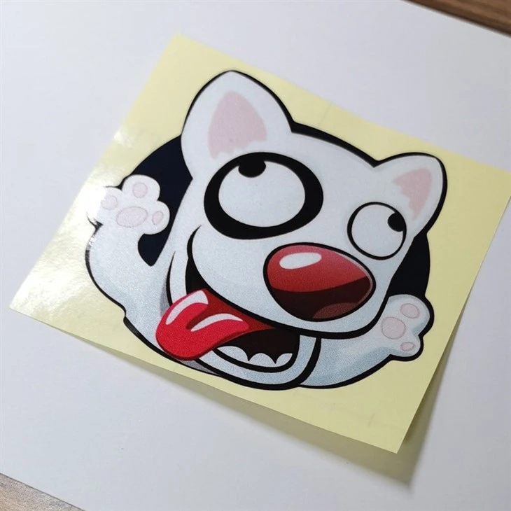 Car Reflector Sticker Dog Cat Pattern