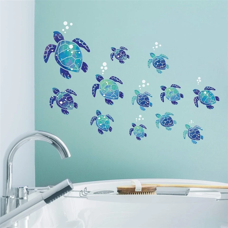 Blue Ocean Turtle Decal Sticker