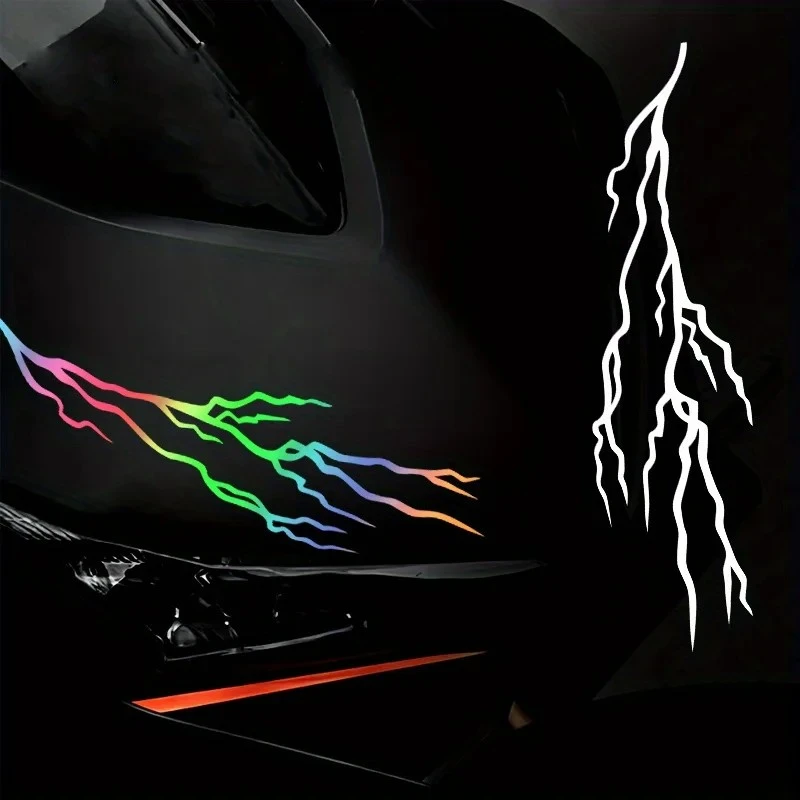 3D Effect Lightning Scooter Sticker DIY