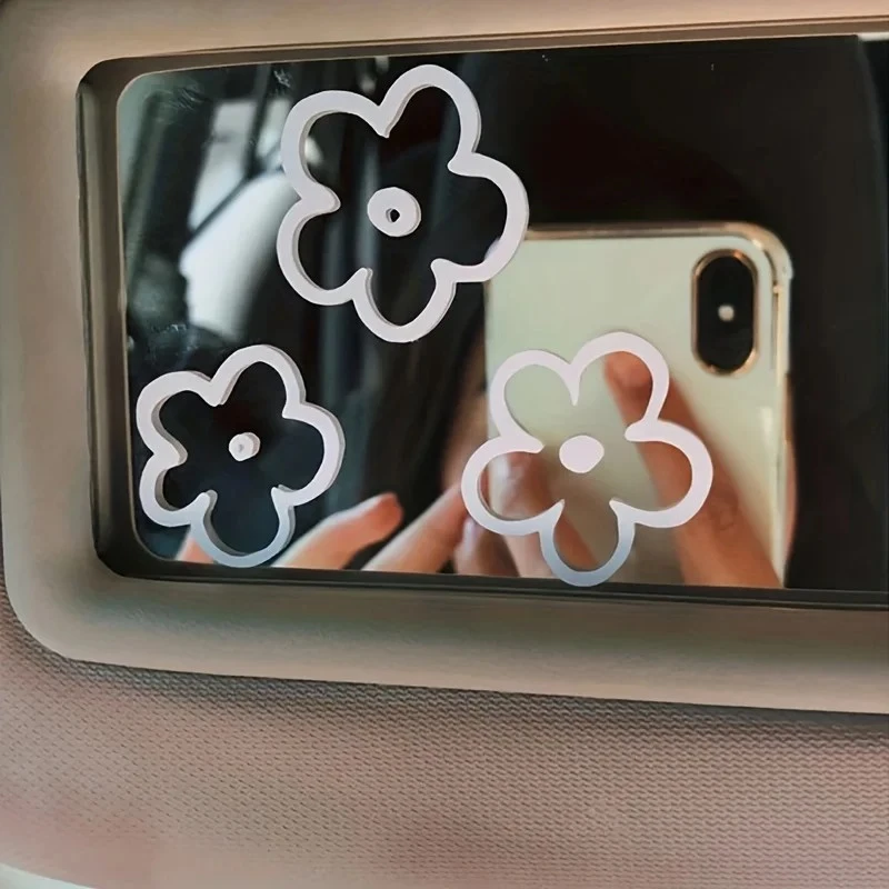 3pcs Floral Car Interior Mirror Decals Car Stickers suppliers
