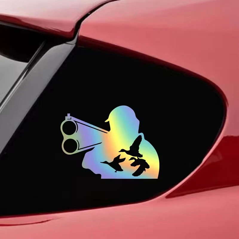 Hunter And Animal Car Sticker