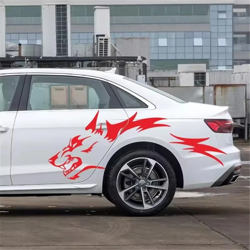 Wolf Head Decoration Sticker For Car