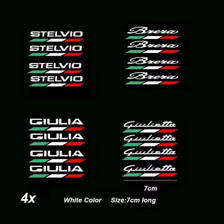 4Pcs Car Body Sticker For Alfa Romeo