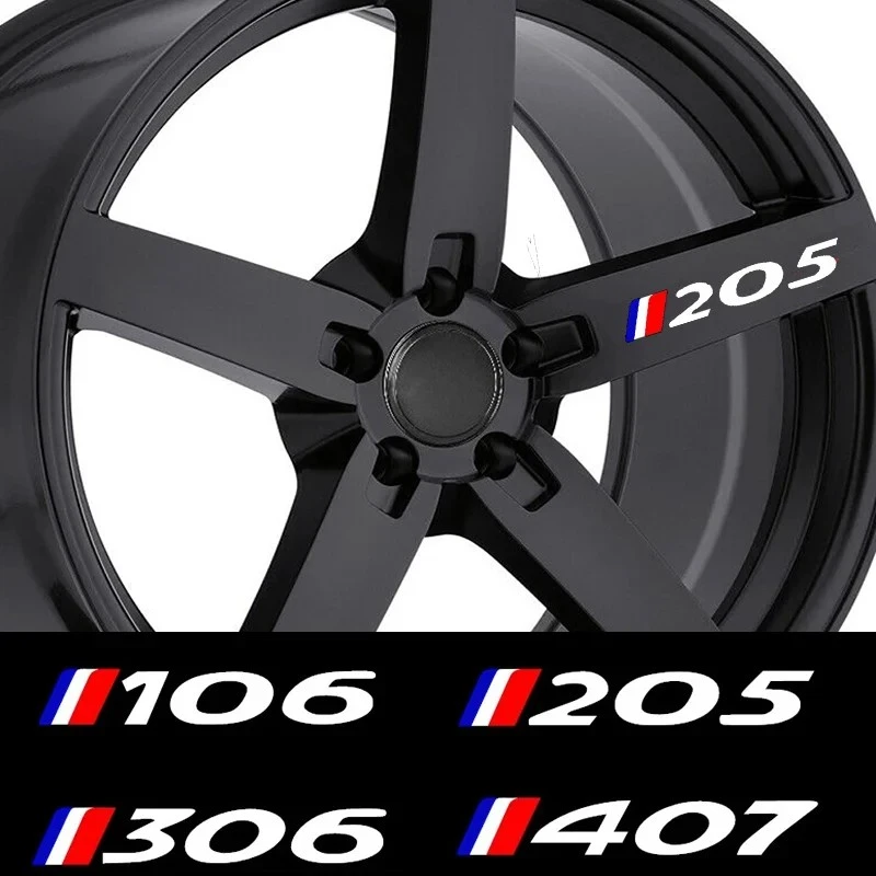 4Pcs Car Wheel Sticker For Peugeot Car price