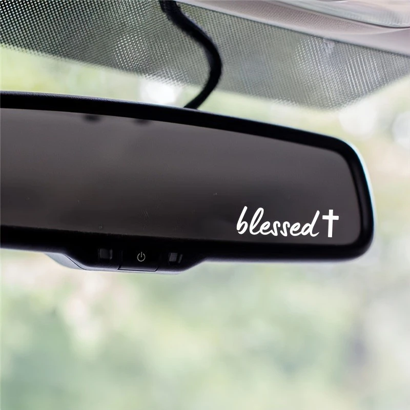Car Inner Mirror Sticker God Bless