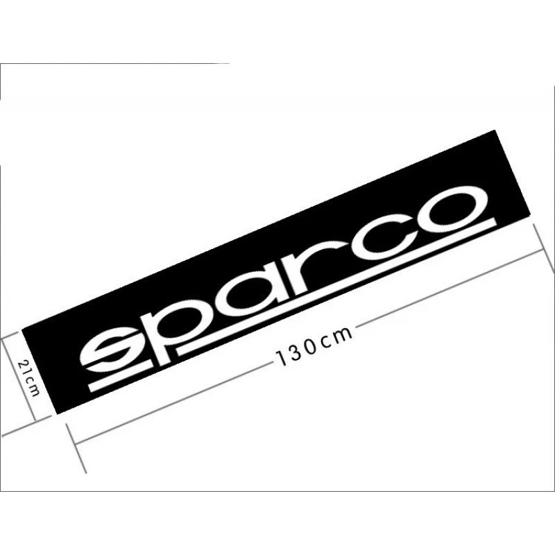Sparco Front Window Sticker Custom Size