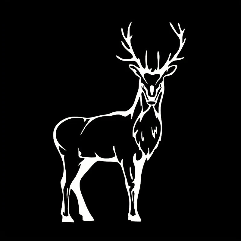 Animal Hunter Reindeer Window Sticker Waterproof